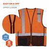 Ergodyne GloWear 8210Z Hi-Vis Class 2 Mesh Vest, Small to Medium, Orange 23023